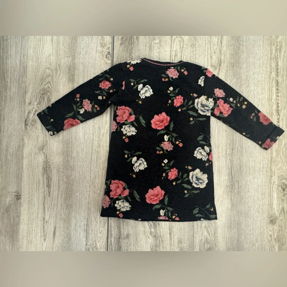 Old Navy Black and Pink Long Sleeve Dress